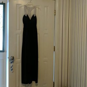 Maxi Dress with crochet pattern at top